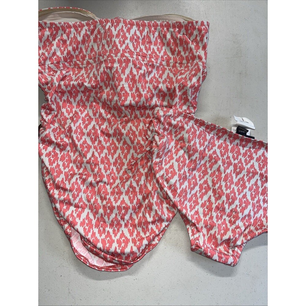 A Pea in the Pod Peach Cream Tankini Maternity Swimwear Size M WOT - Picture 4 of 8